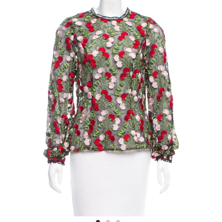 Alexis “Aida” Embroidered Blouse